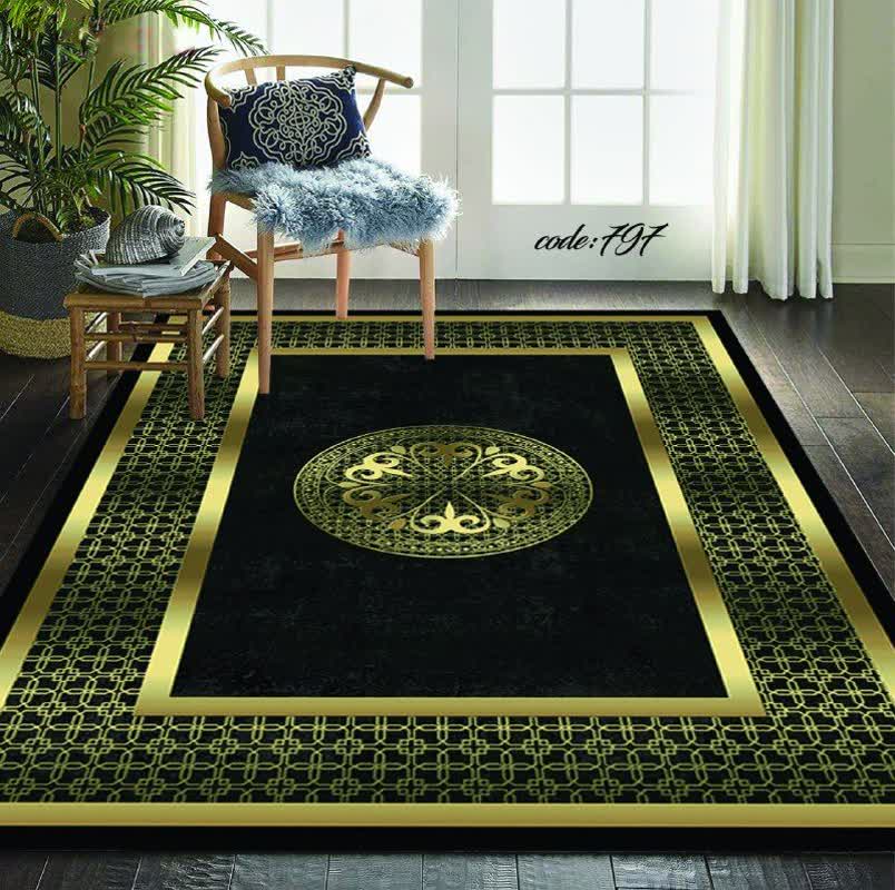 روفرشی کشدار مخمل شانل ترک طرح ترمه کد 797