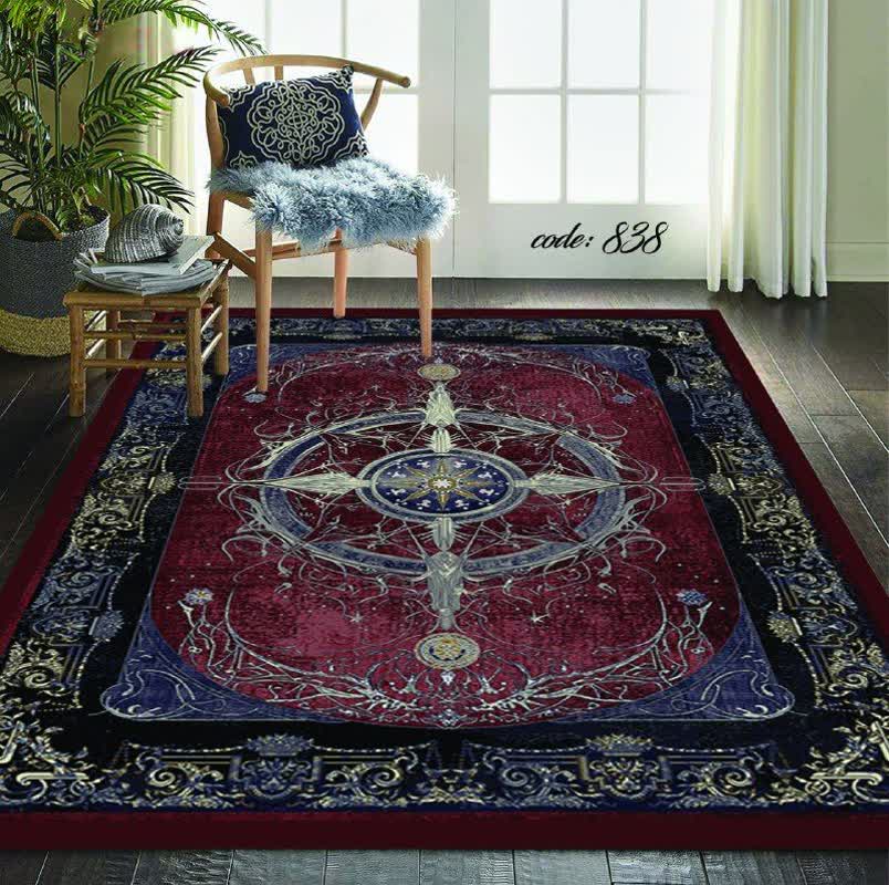روفرشی کشدار مخمل شانل ترک طرح ترمه کد 838