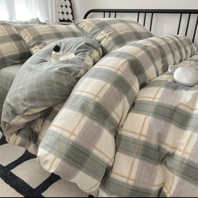 روتختی لاکچری پینترستی چاپی ساده طرح چهارخونه اسپرت جنس نخ میکروتنسل